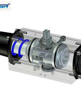 韩国科仨加KOSA+气动执行器（型号EA65DAN）角行程防爆粉尘防爆