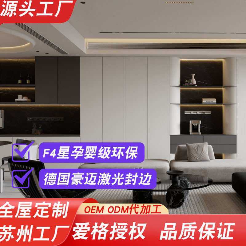 苏州克诺斯邦爱格板式意式轻奢衣柜衣帽间酒柜玻璃柜全屋整体定制
