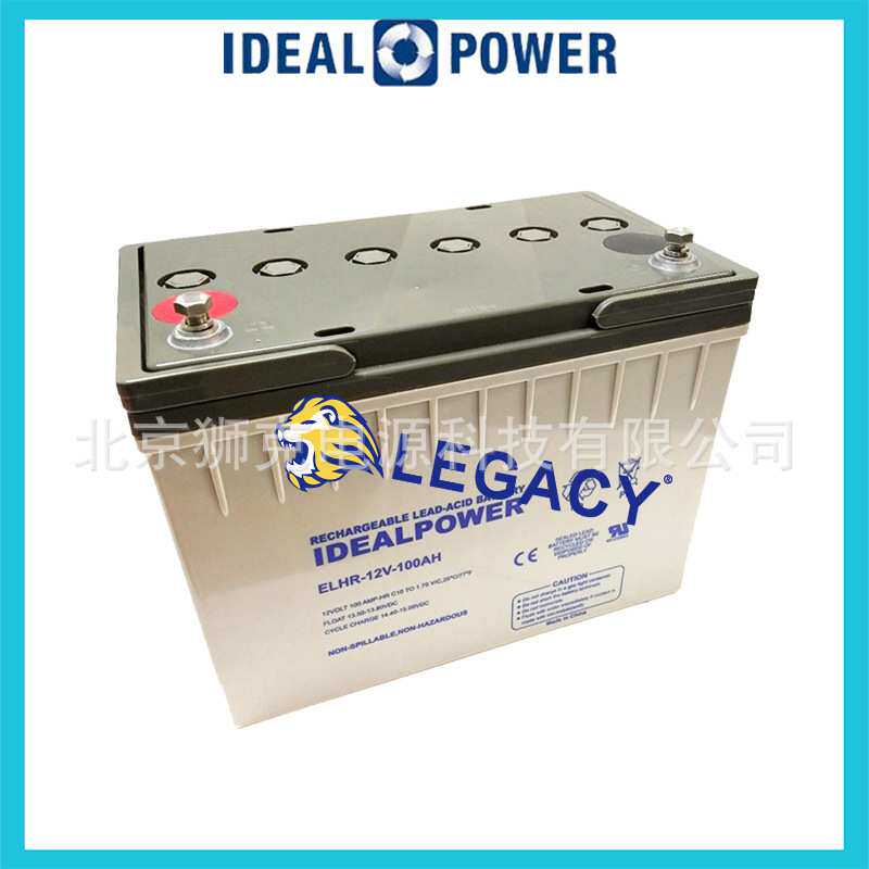 加拿大IDEALPOWER蓄电池 ELHR12V100AH免维护 密封AGM电池