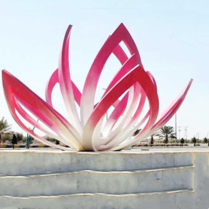 莲花雕塑 地产景观雕塑 企业雕塑 不锈钢雕塑工厂直接制作