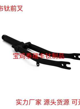 适用于小布自行车改装 Fork钛前叉 gr9 黑色 幻彩 金色