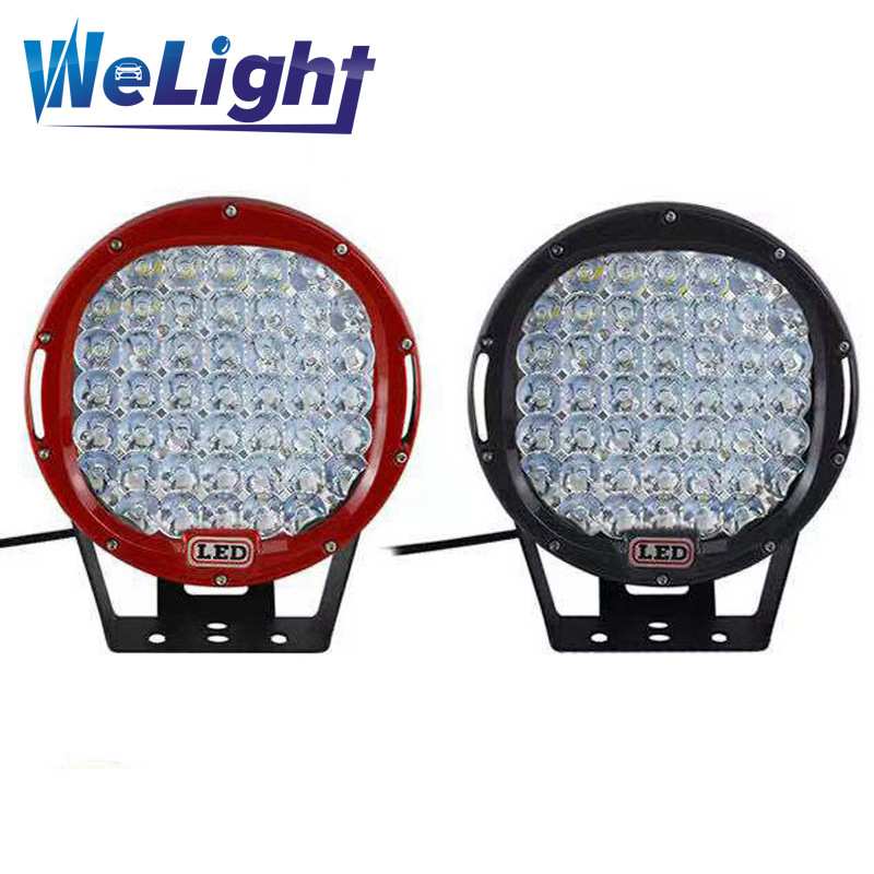 9寸led工作灯 越野射灯车顶灯 225w大功率改装灯 货车灯工程灯