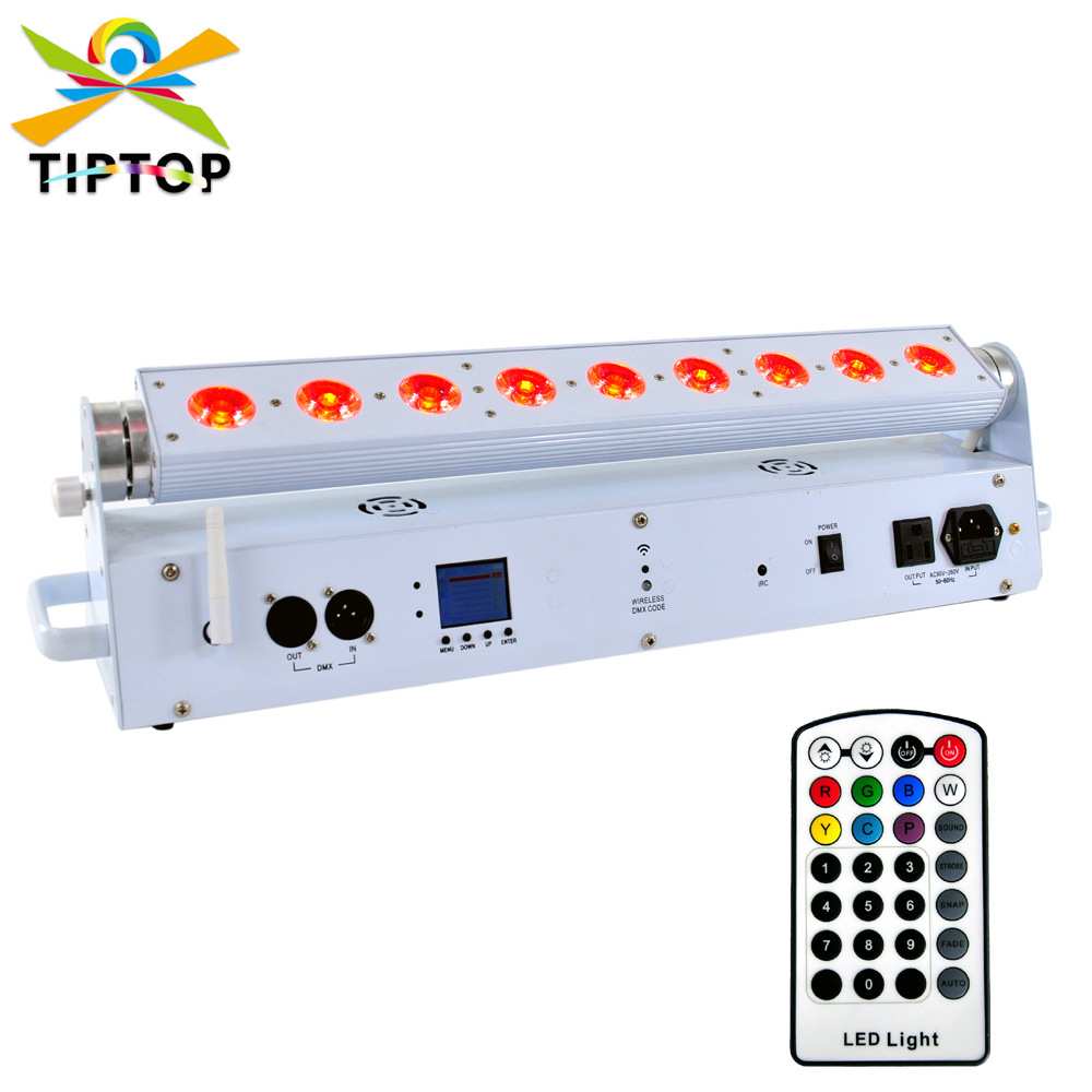 LED洗墙灯 9颗18瓦RGBWAP添鑫灯珠 2.4G锂电池无线遥控舞台灯