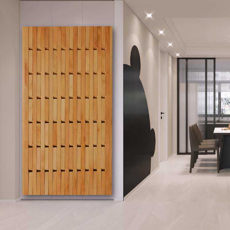 钢琴键式挂衣架电表箱遮挡挂钩墙壁实木玄关收纳挂衣区衣帽架