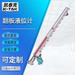 凯泰克浮标液位计磁性带远传液位计浮子油位计法兰连接304不锈钢