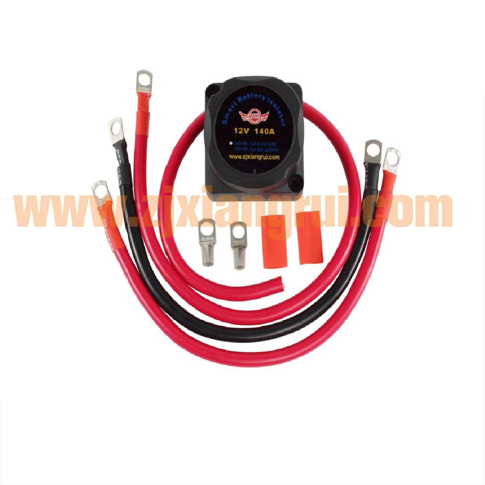 双电池隔离器电瓶保护继电器12V 140A汽车房车游艇电源改装控制