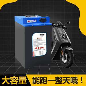 锂电池48vv公里大容量电动车电摩60v500电瓶快递三轮车外卖72北纬