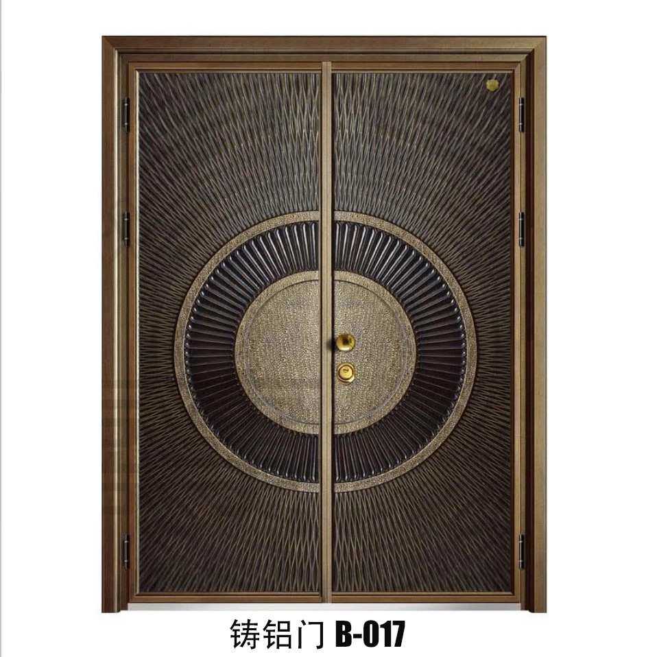定制别墅大门铝艺大门甲级防盗门铸铝门锌合金庭院入户门不锈钢门