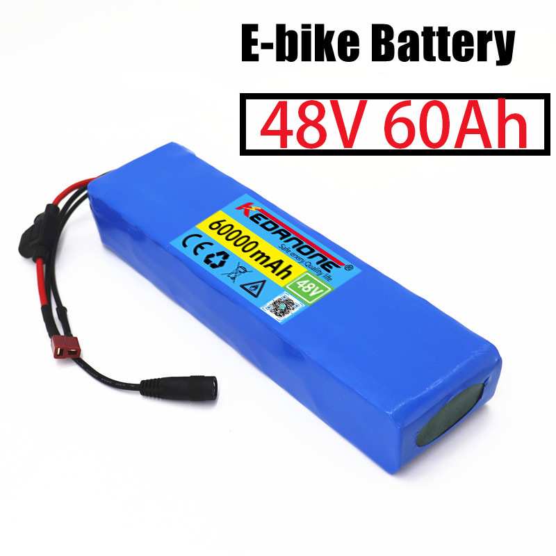 48v 60Ah 13S2P电动自行车电池18650锂电池组自行车转换套件八方