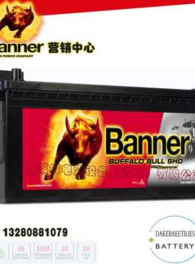 Banner电池SHD PRO72503船舶启动备用汽车启动和停止备用电池