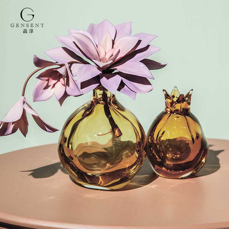 晶淳 定制链接 石榴造型单支小琉璃玻璃花瓶摆件,模玩/动漫/周边/娃圈三坑/桌游,模型制作工具/辅料耗材,淘宝优惠券,粉丝福利购,淘宝优惠卷