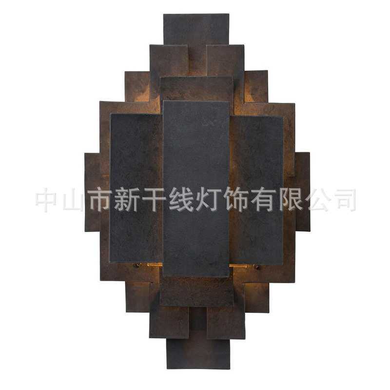 后现代轻奢水晶壁灯客厅背景墙酒店大厅别墅美式简约复古工程璧灯