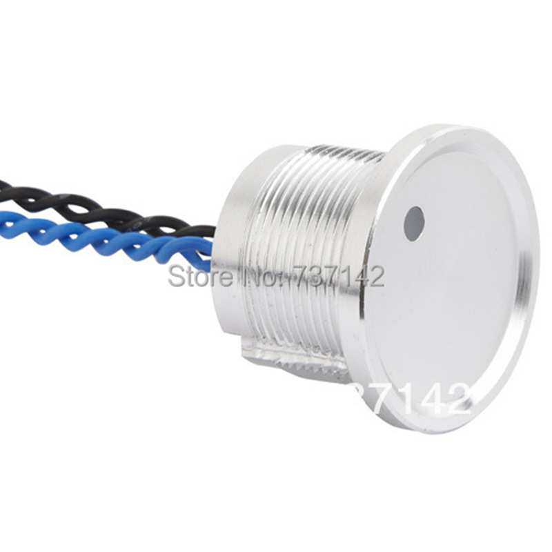 ELEWIND 22mm 单点发光银铝合金压电开关按钮开关