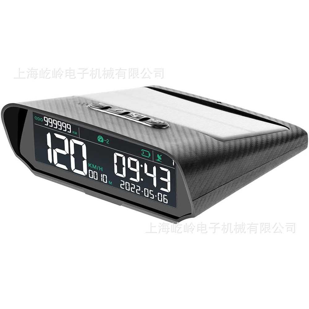 好益车汽车通用车速时间海拔总里程太阳能无线车载hud抬头显示器