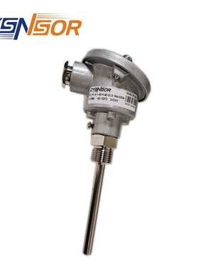 ZYSNSOR 温度传感器0-100℃电流输出9MM 85MM G1/2螺纹带PR5333A