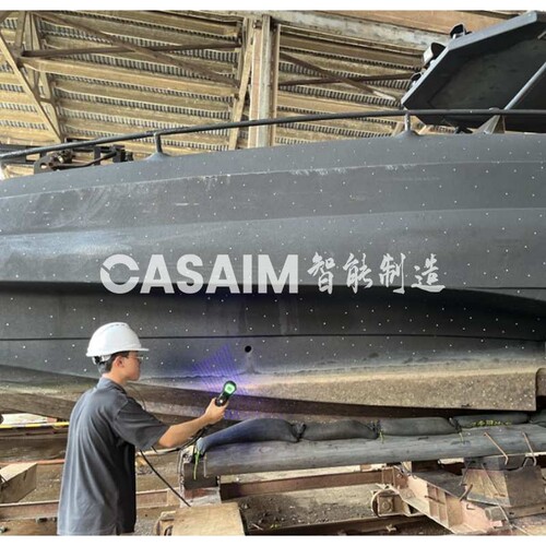 福建泉州航海快艇蓝光三维扫描全尺寸测量船只外观设计三维建模