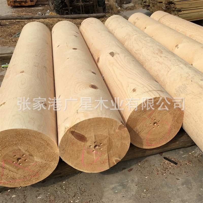 实木樟子松防腐木板木条户外室外露台实木庭院栈道板材用地板圆柱