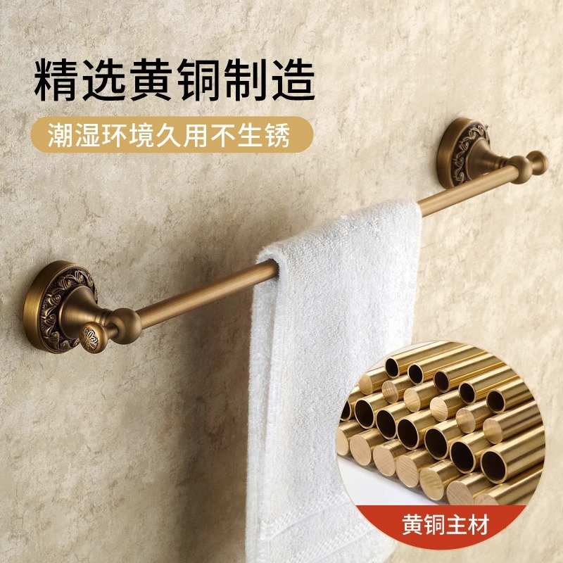 定制全铜挂钩 仿古挂衣钩 单钩 实心衣钩 酒店欧式浴室挂衣钩