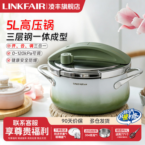 凌丰不锈钢防爆高压锅5L