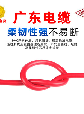 广东电缆厂阻燃ZC-BVVB 1.5/2.5/4/6平方国标铜芯双塑多股电线
