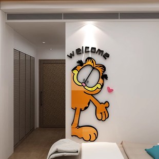 电一门口贴纸儿童房间卧室一面装饰布置客厅欢迎回家挂画墙梯梯户