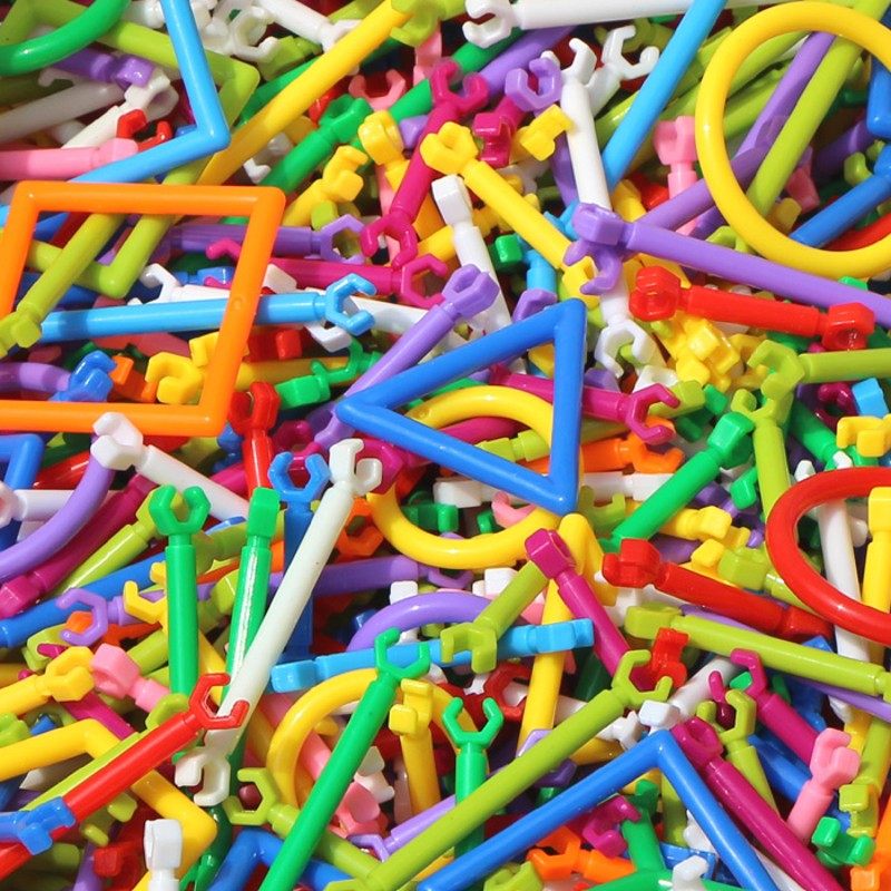 聪明魔术积木棒塑料拼插装儿童益智力玩具幼儿园男女孩3-4-5-6岁