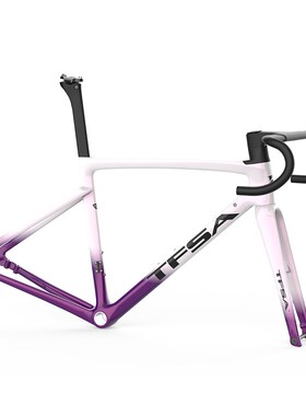 厂家私摸TFSA全内线碳纤维车架渐变公路自行车框架走内线送腕