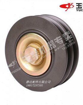 玉柴原厂发动机配件4108/4110张紧轮部件530-1002110A双槽工程车