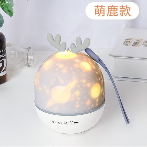 兔子投影灯儿童生日礼物创意礼品LED浪漫星空灯卧室床头USB小夜灯