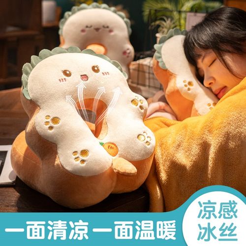 水豚午睡枕趴睡枕小学生办公室睡觉神器儿童桌子午休枕头抱枕趴枕