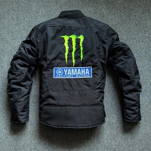 新款冬季摩托车休闲骑行服防寒保暖机车街车骑行夹克防摔耐磨黑色