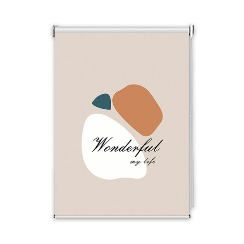 莫兰迪北欧卷帘免打孔安装厕所卧室办公室阳台定制全遮光升降窗帘