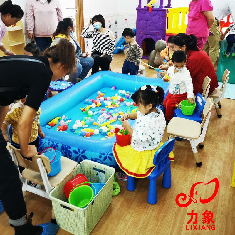 儿童沙池围栏家用折叠充气沙滩池玩具游泳钓鱼池广场摆摊海洋球池
