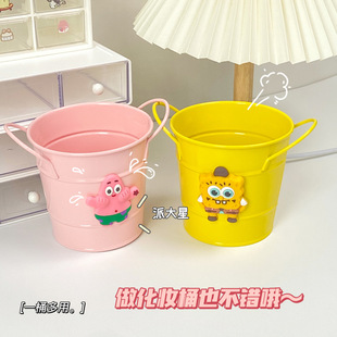 铁艺搞怪可爱笔筒学生宿舍桌面收纳化妆刷笔筒收纳超可爱收纳桶