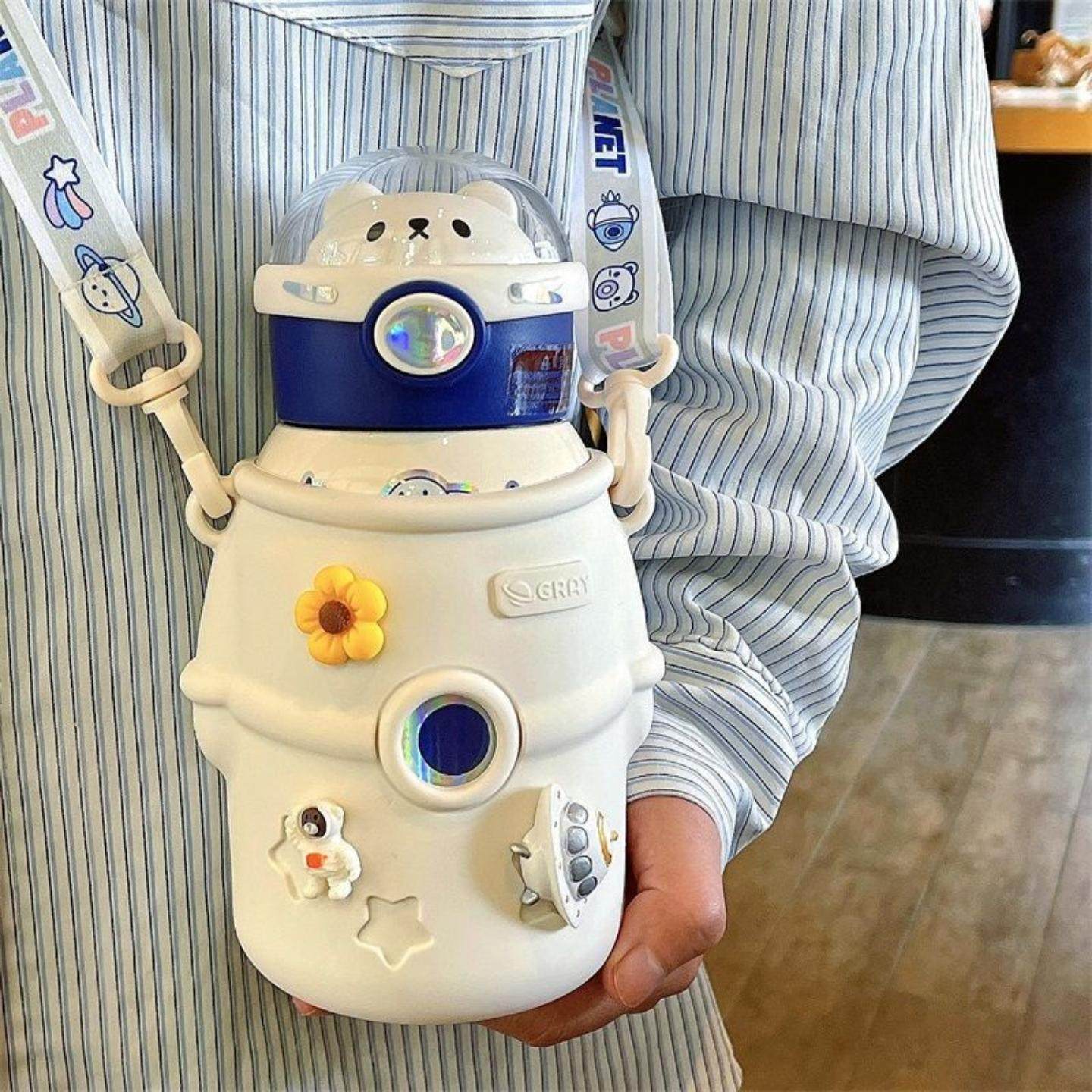 小茶日记儿童保温水杯不锈钢水壶大容量男女生防摔吸管杯上学,餐饮具,保温壶,淘宝优惠券,粉丝福利购,淘宝优惠卷