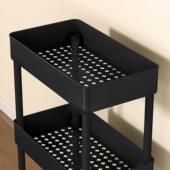 小推车置物架落地厕所浴室夹缝收纳架卫生间卧室多层可移动储物架