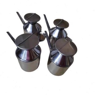 油壶加厚不锈钢商用油瓶方嘴油壶 圆嘴厨房香油瓶料酒壶酱料罐