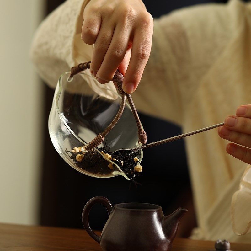 烤茶提香套装温茶炉炭火蜡烛高硼硅玻璃公道杯新款中式氛围茶灯