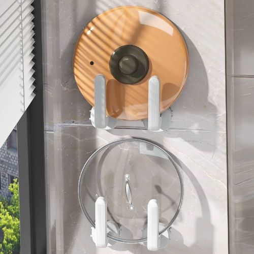 【折扣价】免打孔锅盖架壁挂式菜板砧板案切菜板放置架子收纳神器