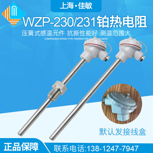 WZP-230/WZP231/PT100铂热电阻PT100温度传感器K型固定螺纹热电偶