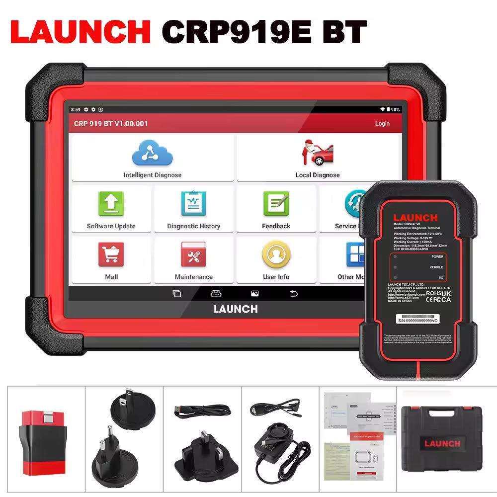 X431 CRP919E/BT汽车诊断工具OBD2 ECU编码CANFD DOIP 31+重置