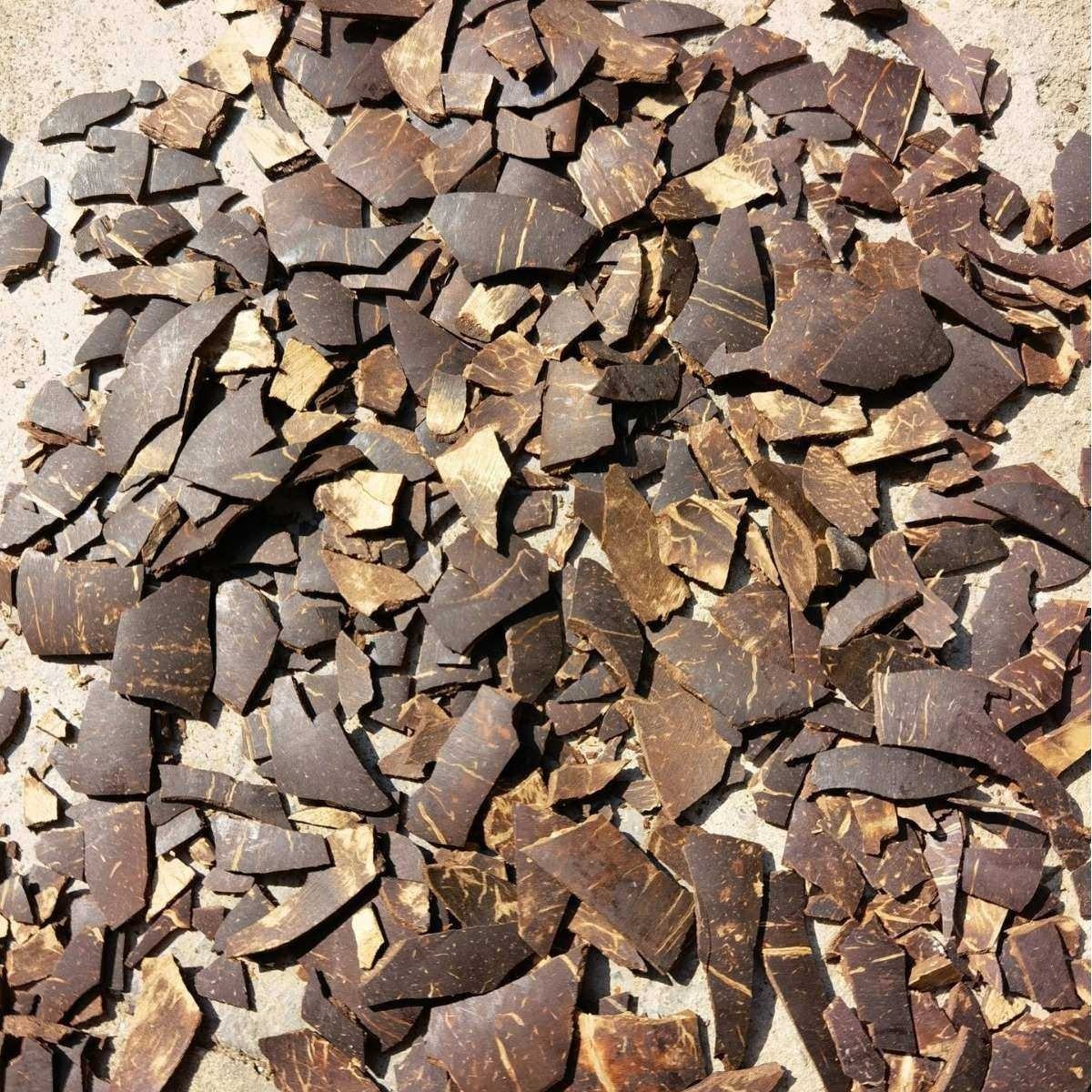 椰子壳碎片兰花种植椰炭壳碎椰硬椰硬栽培基质活性炭椰碎壳椰壳粉