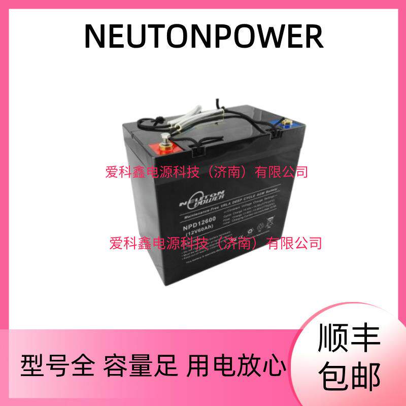 NEUTONPOWER蓄电池 NPD12600 12V60AH船舶应急铅酸储能免维护电池