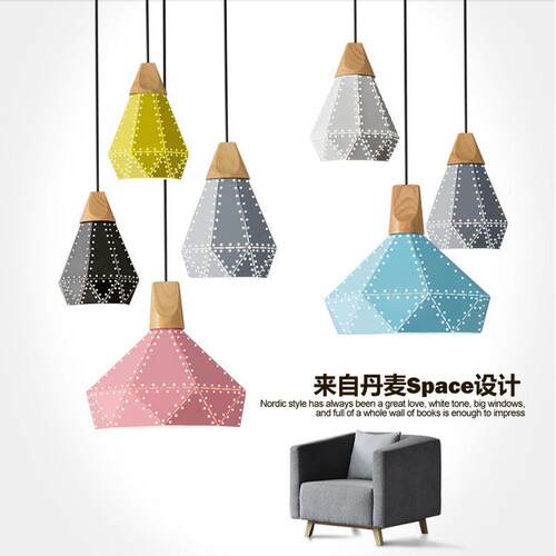 全光谱日式北欧餐厅胡桃木飞碟吊灯 PH5餐厅吊灯咖啡厅吧台民宿灯