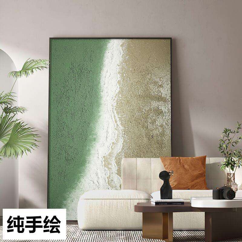 纯手绘装饰画厚肌理玄关画客厅挂画抽象沙发背景油画大幅落地壁画