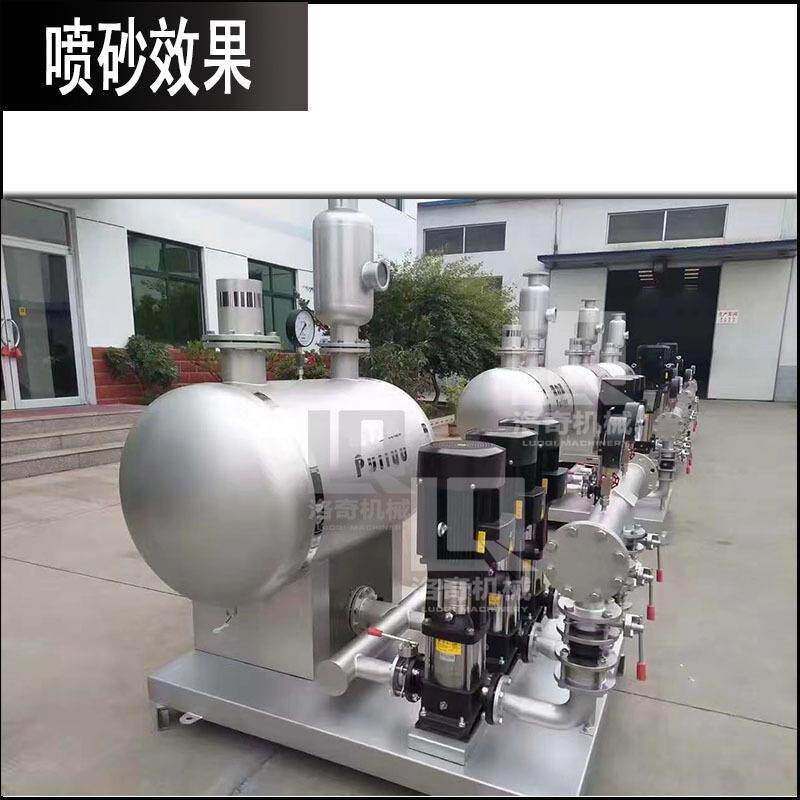 供水设备表面喷砂机 不锈钢供水泵喷砂机 不锈钢制品自动磨砂机