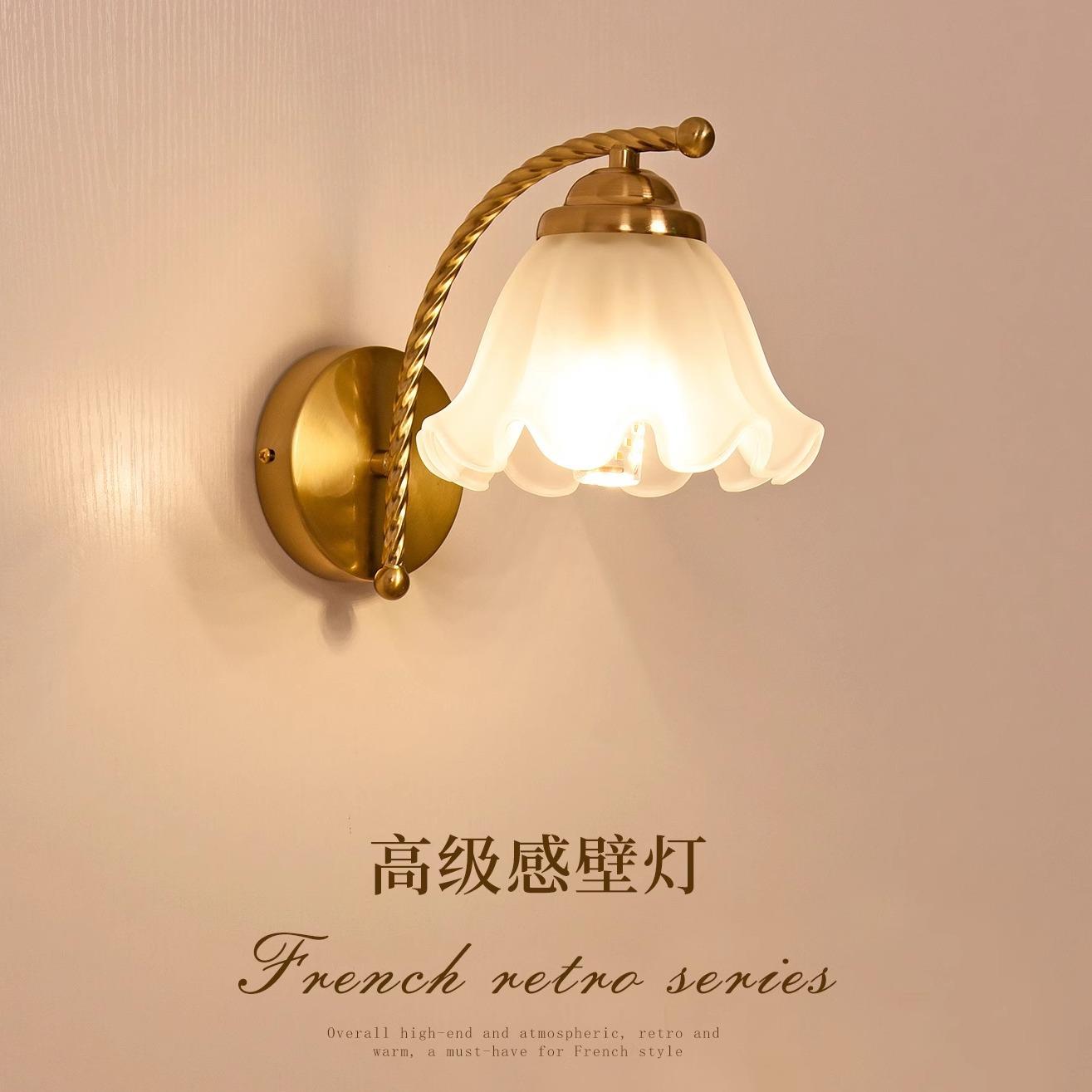 壁灯卧室床头灯2025新款阳台楼梯卫生间复古创意新中式墙壁壁挂灯