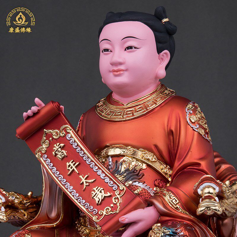 当年太岁星脂神像摆件太岁树君摆新款家居客厅玄关桌面工艺品像件 - 实物图