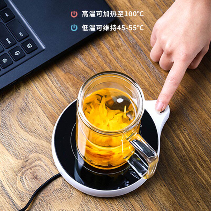 加热杯垫可烧温可器水100度保温暖杯垫智能温茶调水杯底座办公室