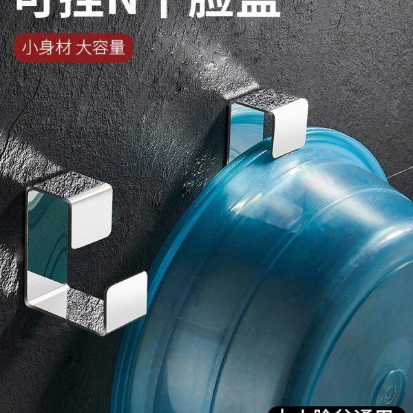 浴室脸盆挂钩免打孔洗澡盆收纳置物架304不锈钢卫生间挂盆神器,家庭/个人清洁工具,浴室角架/置物架,淘宝优惠券,粉丝福利购,淘宝优惠卷